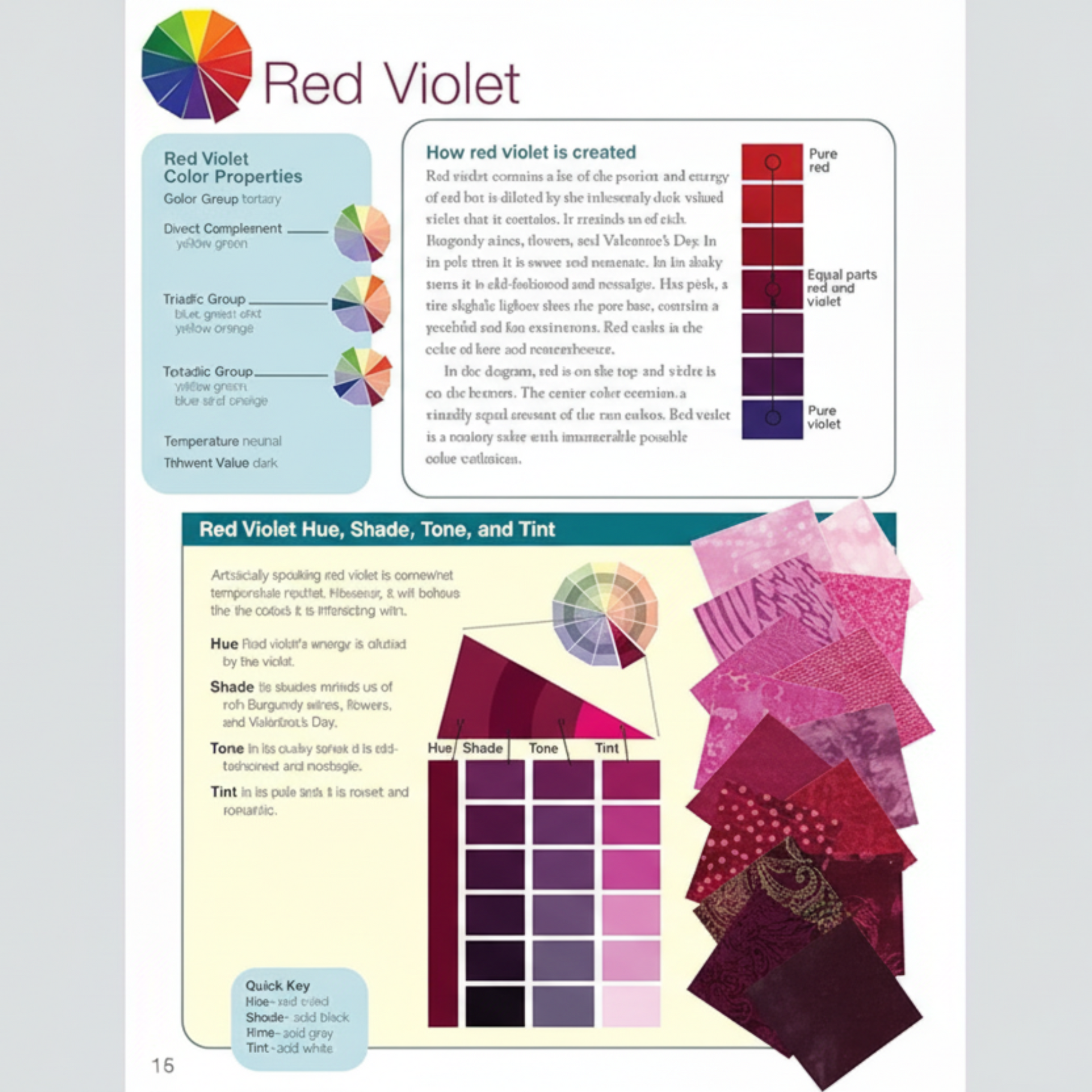 Quilt examples demonstrating color value and balance