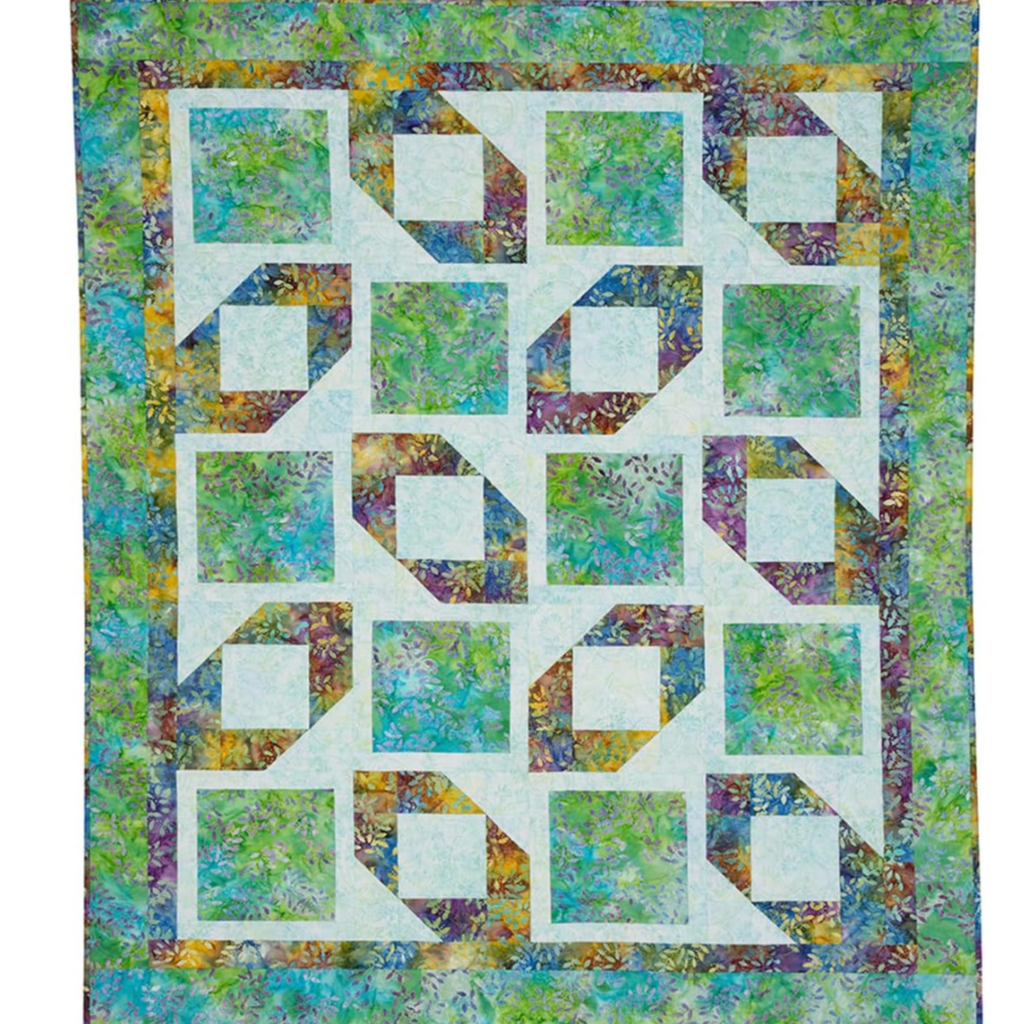 Selection of quilt designs from Double Focus 3-Yard Quilts book showcasing different layouts