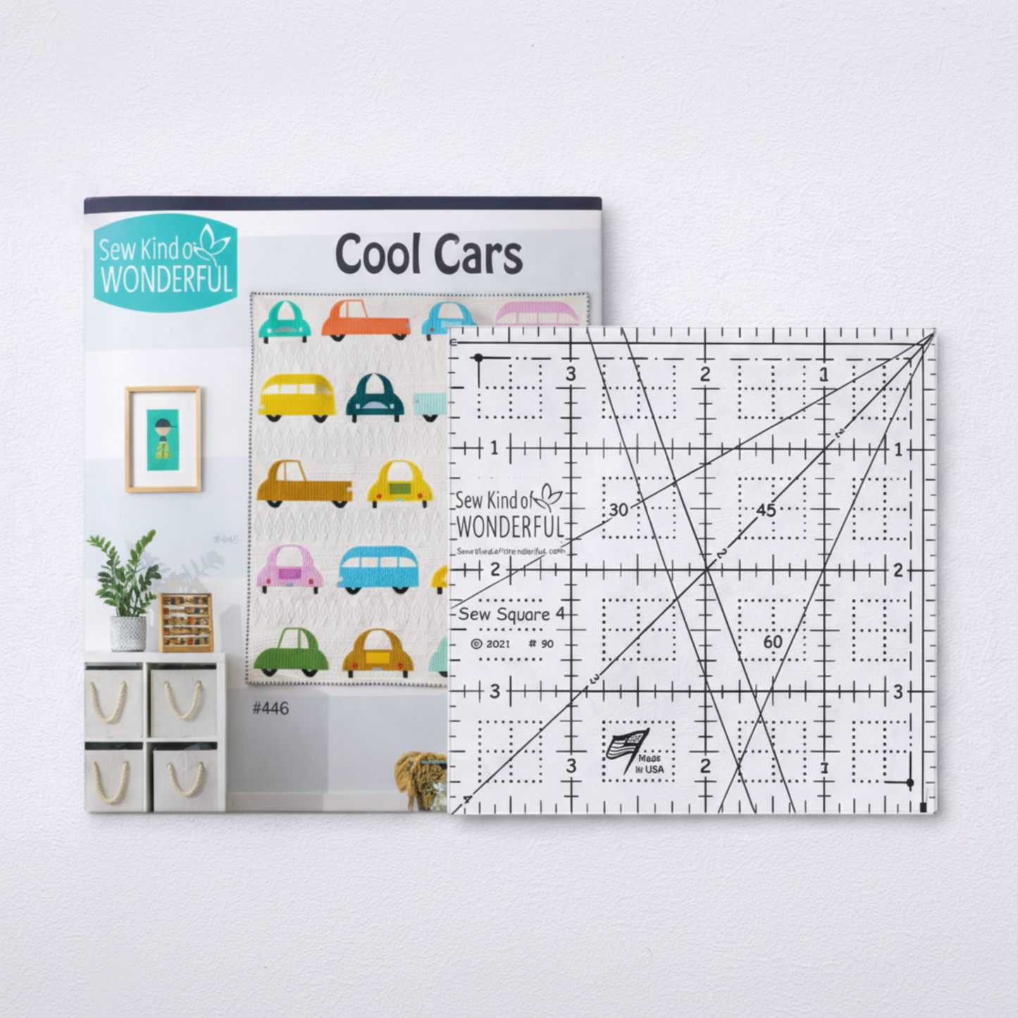 Sew Square 4 Ruler – 4in x 4in Quilting Square-Up Tool