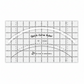 Quick Curve Ruler by Sew Kind of Wonderful with clearly marked curved cutting guides and grid measurements for quilting.