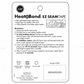 Back of HeatnBond EZ-Steam Fusible Batting and Seam Tape package with step-by-step ironing instructions and care symbols