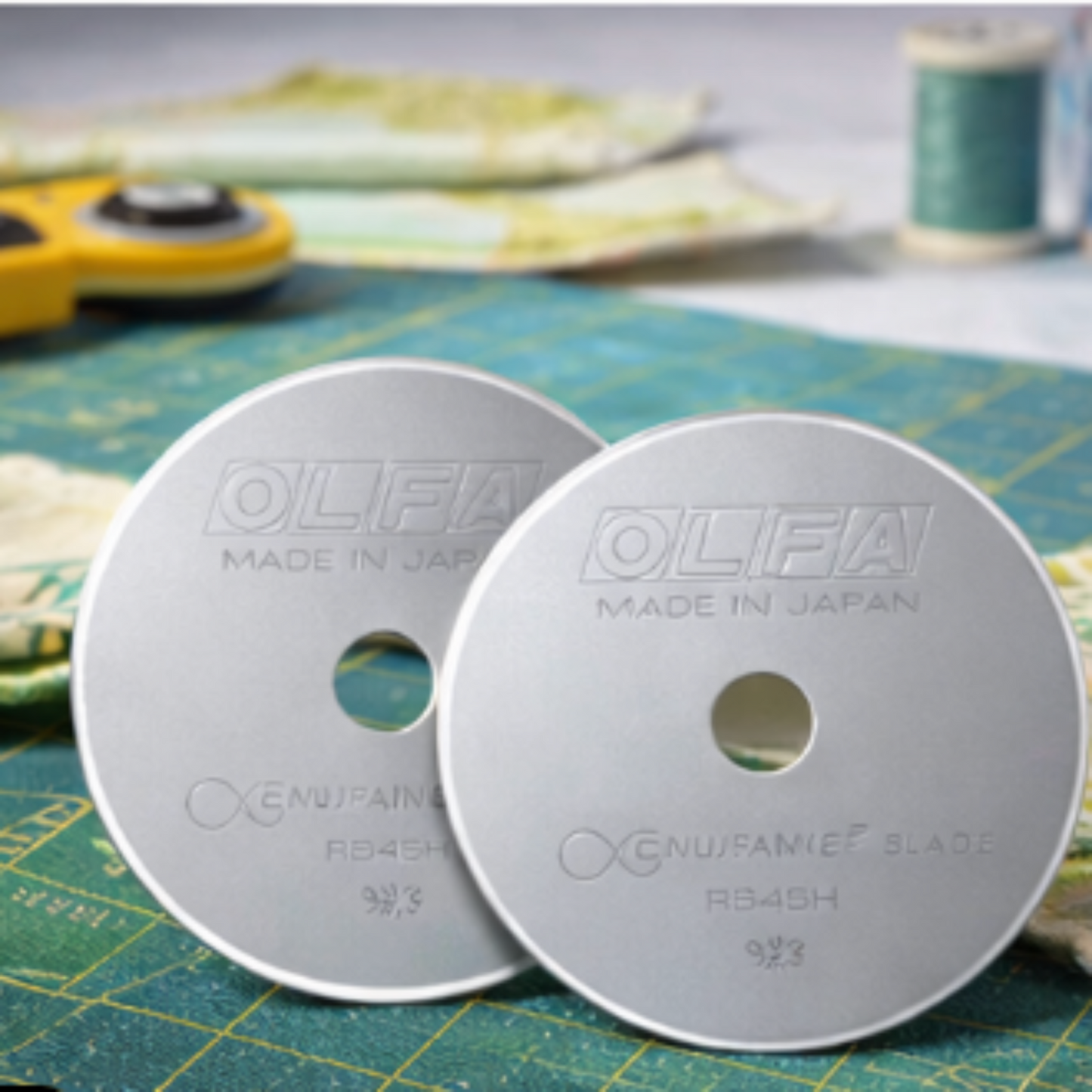 OLFA Endurance Rotary Cutter Replacement Blades 45mm – 2 Pack