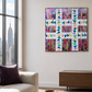 Flying Through the City Modern Quilt – 42" x 42" Handmade Art Quilt