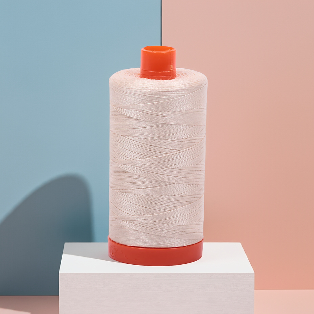 Mako Cotton Thread Solid 50wt 1300yds Light Sand
