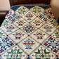 Vintage Sampler 95" x 95" Handmade Queen Quilt