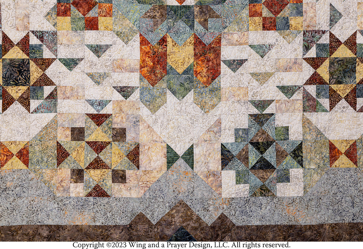 Windsong BOM 2024 – block of the month – colorful textile design