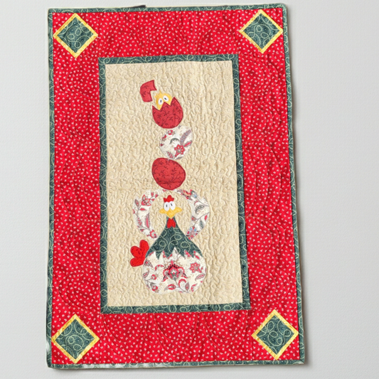 Chicken Coop 18.5" x 26.5" Handmade Wall Hanging & Table Topper