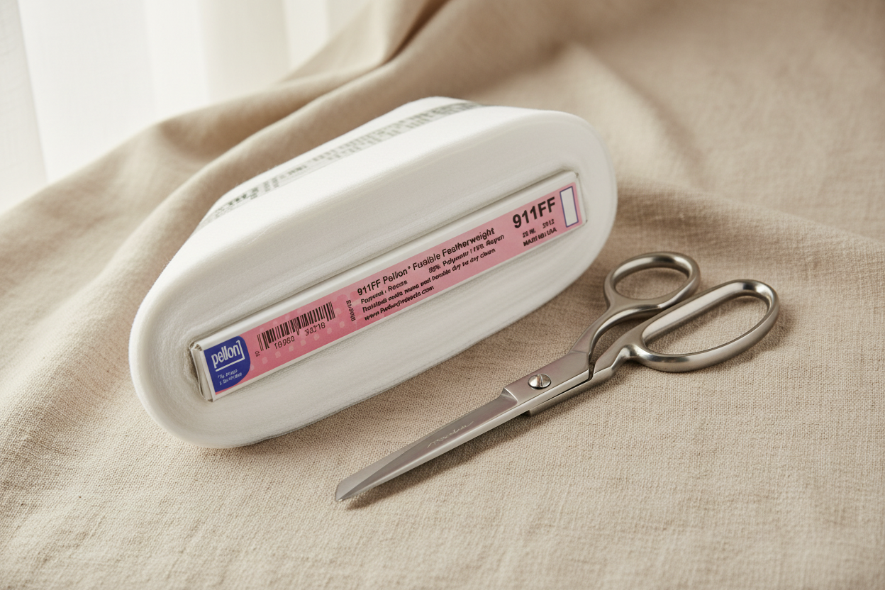 Angled composition on linen