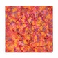 Expressions Batiks Hand-Dyes Bouquet quilting cotton fabric by Riley Blake Designs folded into a neat square showing vibrant multicolor hand-dyed batik with warm golden orange base and bold splashes of hot pink, magenta, crimson red, soft lavender, and peachy blush – a stunning focal blender with exceptional tonal range, 100% cotton batik, 43–44" wide