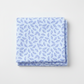 Daydreams Blue Tonal Leaves quilting cotton fabric folded to show allover tossed ditsy leaf pattern – soft periwinkle and lavender leaves on dreamy cornflower blue watercolor ground by Jason Yenter for In The Beginning Fabrics, digitally printed, 100% cotton, 3 yard cut