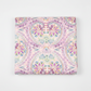 Daydreams Multi Floral Paisley quilting cotton fabric folded to show large-scale ornate floral medallion and paisley damask pattern – dreamy watercolor pastels of pink, lavender, purple, teal, and blue on soft blush ground by Jason Yenter for In The Beginning Fabrics, digitally printed, 100% cotton, 3 yard cut