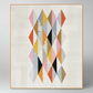 Interwoven Taupe Fabric by Jason Yenter for In The Beginning Fabrics — shown as the low-volume background fabric in the Delight Quilt Pattern by Zen Chic, elongated diamond geometric design with warm and cool accent fabrics. Quilts shown for inspiration feature the Delight Quilt Pattern by Zen Chic — available at IraRobi Quilts.