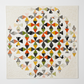 Quilt shown for inspiration features the Dissolve by Zen Chic, available at IraRobi Quilts. Spotted Ivory quilting cotton by Zen Chic for Moda Fabrics used as background fabric, also available at IraRobi Quilts.