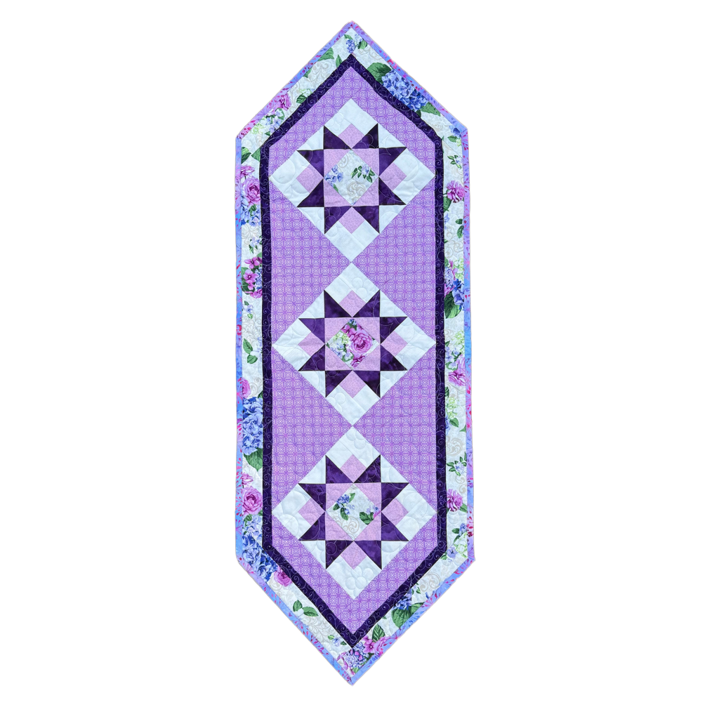 Bread and Butter Lavender Mist 18.5" x 51.5"  Handmade Table Runner