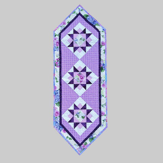 Bread and Butter Lavender Mist 18.5" x 51.5"  Handmade Table Runner