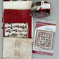 Everlasting Rose Quilt Top Kit – five coordinating cotton fabrics, Everlasting Rose jelly roll strip roll by Iron Orchid Designs for Clothworks, and Sonata quilt pattern by Cozy Quilt Designs. Makes a stunning 72"×72" throw quilt! #QuiltKit #IronOrchidDesigns #Clothworks #CrimsonQuilt #QuiltingFabric
