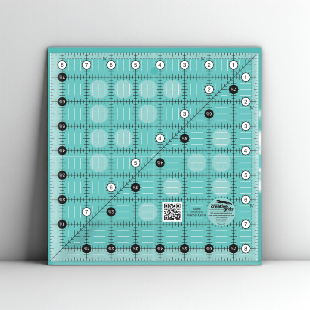 Creative Grids Quilt Ruler 8-1/2in Square – notion – colorful textile design