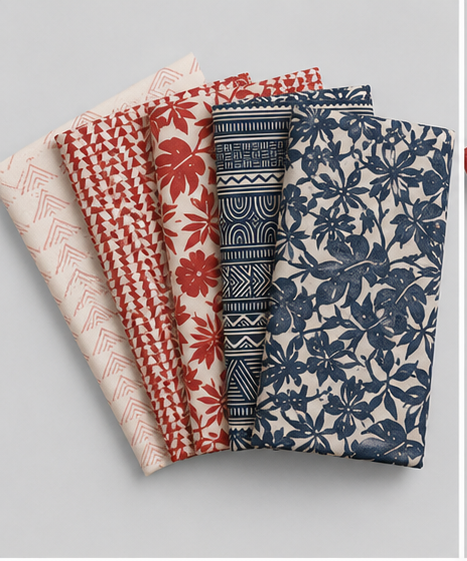Breezeway by Maywood Studio Collection - Cream/Light Red Triangles