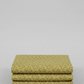 Golden Era Wavy Daisy Green by Paula Barnes for Marcus Fabrics — sage-olive green quilting cotton with all-over tossed wavy daisy motif in brown-taupe and gold, 100% cotton 43–44" wide — shop at IraRobi Quilts