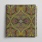 What If Good Vibes Gold/Multi quilting fabric folded to show full kaleidoscopic geometric print — Paula Nadelstern for Benartex, 100% cotton, 43–44" wide