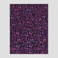 Halcyon II Magenta Vines full yardage flat lay showing complete allover magenta, pink, and blue botanical vine pattern on black quilting cotton by Jason Yenter for In The Beginning Fabrics
