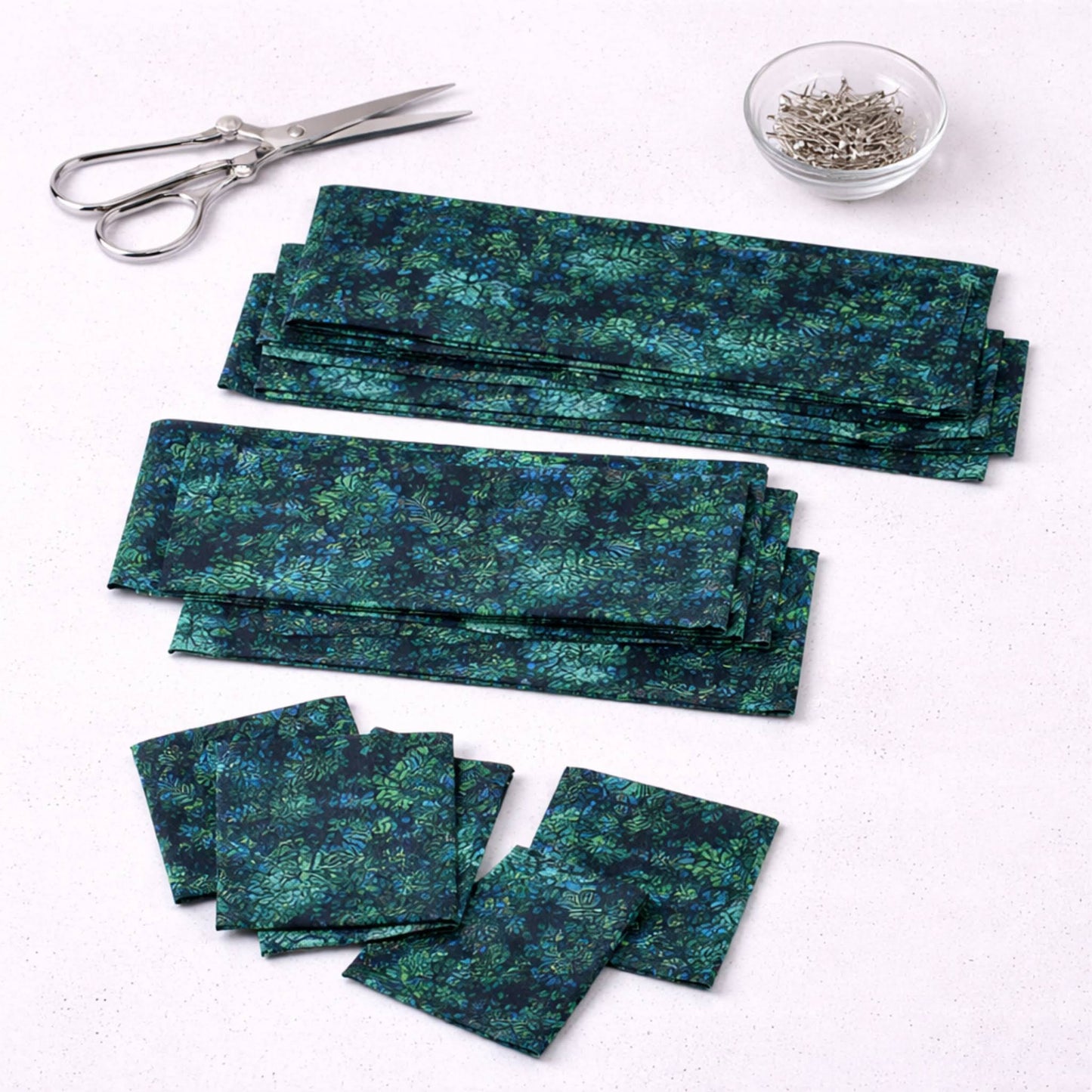 Halcyon II by Jason Yenter for In The Beginning Fabrics, Blue Ferns – 3 Yard Cut
