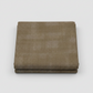 Interwoven Olive quilting cotton fabric folded to show the warm olive-brown geometric crosshatch print and texture – by Jason Yenter for In The Beginning Fabrics