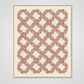 Fox Homestead Pink Leaves and Berries Fabric by Stacy West for Henry Glass — shown as the featured fabric in the Kelley Quilt Pattern by Edyta Sitar, interlocking chain half-square triangle design in dusty rose and terracotta tones on a cream background. Quilts shown for inspiration feature the Kelley Quilt Pattern by Edyta Sitar — available at IraRobi Quilts.