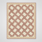 The Fox Homestead Cream Swirl Floral Texture Fabric by Stacy West for Henry Glass — shown as the background fabric in the Kelley Quilt Pattern by Edyta Sitar of Laundry Basket Quilts, interlocking chain half-square triangle design in dusty rose, mauve, and burgundy. Quilts shown for inspiration feature the Kelley Quilt Pattern by Edyta Sitar of Laundry Basket Quilts — available at IraRobi Quilts.