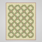 The Fox Homestead Slate Blue Green Tossed Cubes Fabric by Stacy West for Henry Glass — shown as the featured fabric in the Kelley Quilt Pattern by Edyta Sitar of Laundry Basket Quilts, interlocking chain half-square triangle design in graduated slate blue-green and olive tones on a cream background with tossed cubes border. Quilts shown for inspiration feature the Kelley Quilt Pattern by Edyta Sitar of Laundry Basket Quilts — available at IraRobi Quilts.