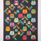 Mod Owls Revival quilt by Sew Kind of Wonderful featuring Spotted Charcoal fabric as background – deep charcoal-grey tonal speckled near-solid blender by Zen Chic for Moda Fabrics, perfect for modern scrappy quilts, 100% cotton