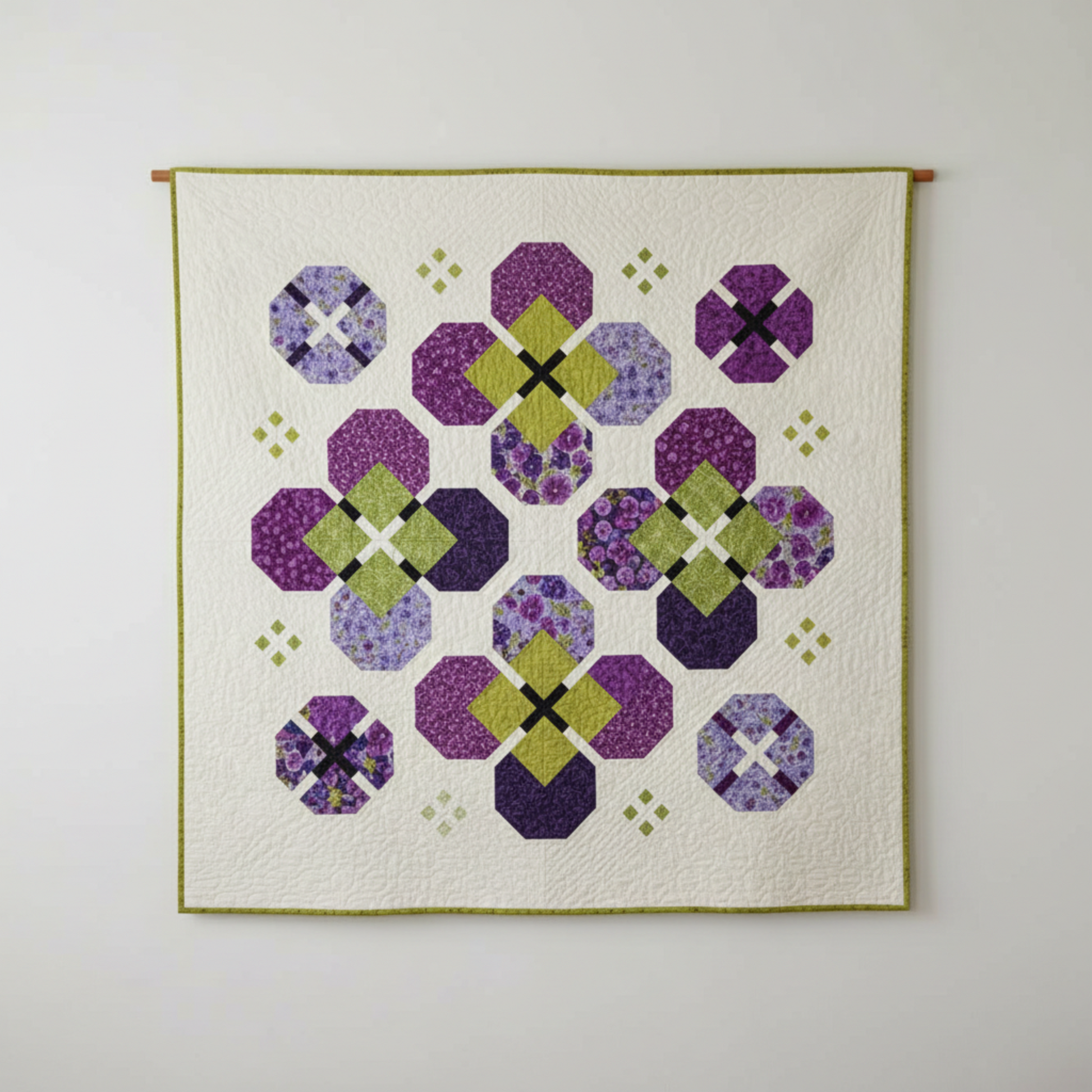 Quilts shown for inspiration feature the P