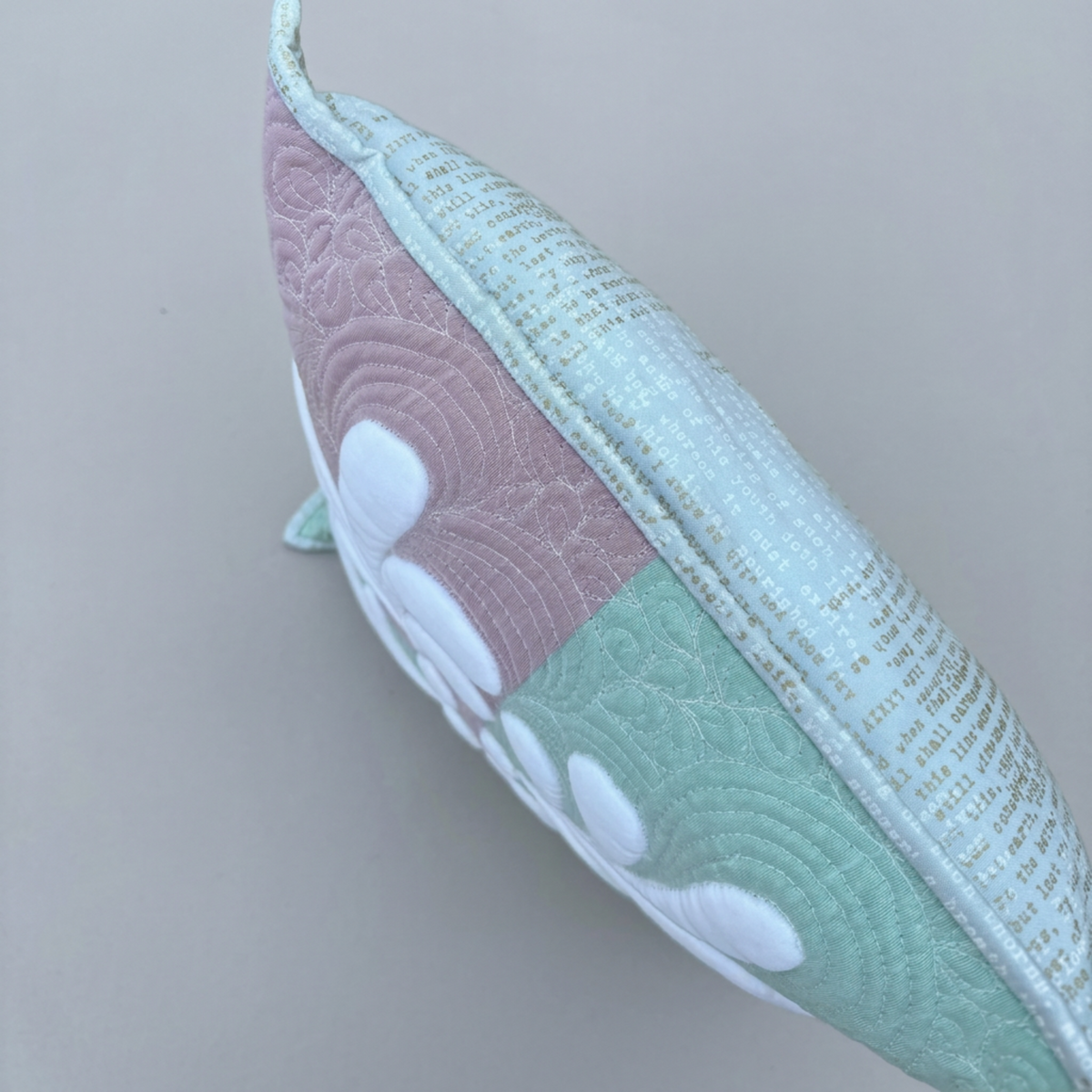 Pastel Harmony original-angle view showing text-print backing