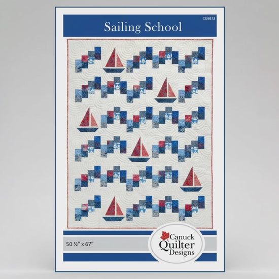 Sailing School – quilt pattern – colorful textile design