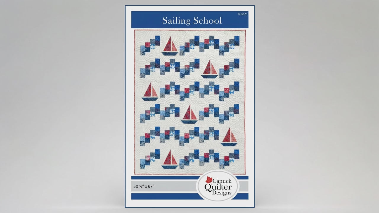 Sailing School – quilt pattern – colorful textile design