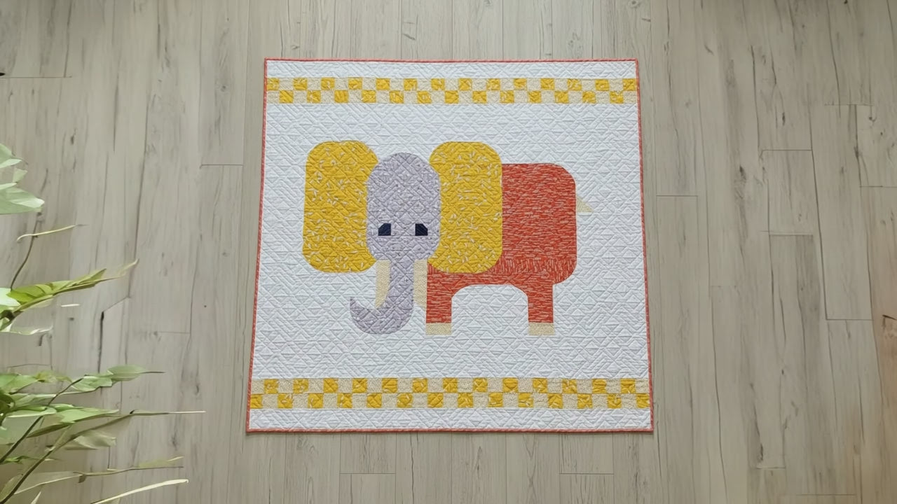 Tusker – pattern – colorful textile design