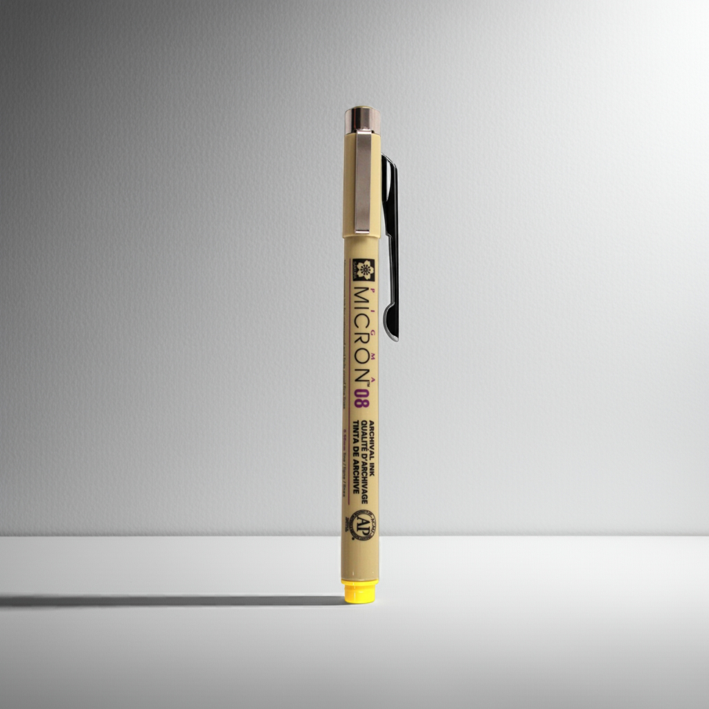 Sakura Pigma Micron 08 Pen Yellow
