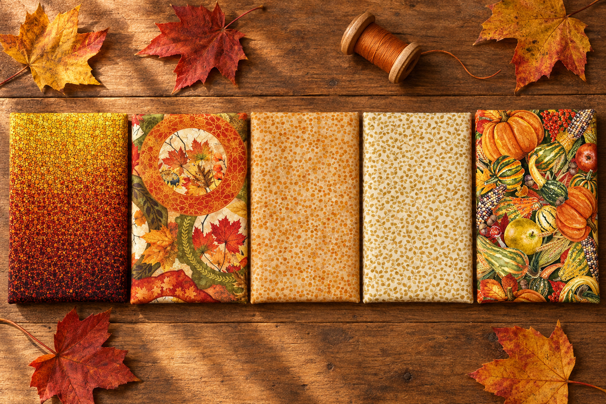 Regenerated newsletter image of Gold Ombre with coordinating fabrics