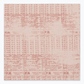 Celestial Stamps Text Rose Quartz fabric by Zen Chic for Moda Fabrics, featuring dusty-rose timetable numbers, lettering, and grid marks on pale blush.
