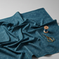 Spotted Mood Dark Blue fabric by Zen Chic for Moda Fabrics — deep teal-navy ground with scattered light dot texture, 100% cotton quilting blender. Available at IraRobi Quilts.