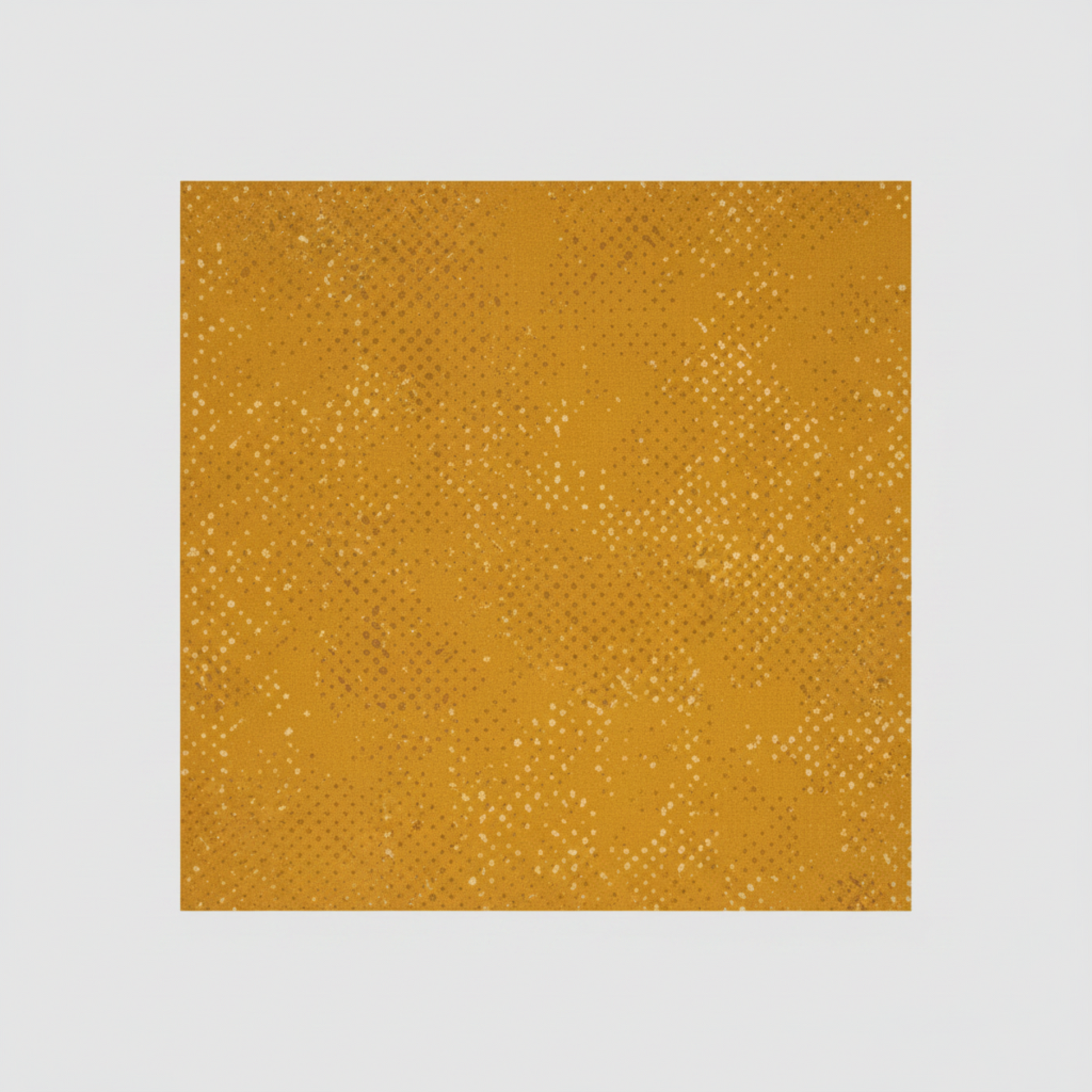 Spotted Sunny golden amber-yellow quilting cotton fabric by Zen Chic for Moda Fabrics – tonal scattered dot texture blender, 44–45" wide, 100% cotton