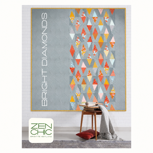 Square Bright Diamonds quilt pattern image