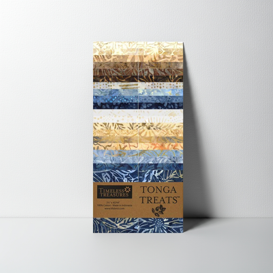 2.5in Strips Tonga Batik Moonlit, 40Pcs