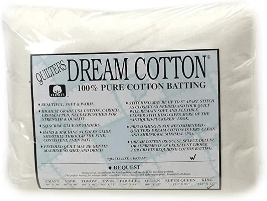 Quilters Dream Cotton Batting - King Size