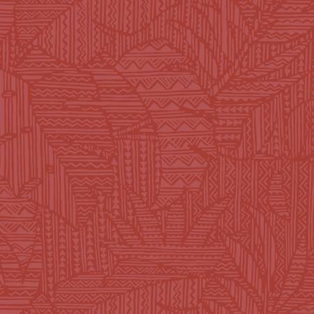 Breezeway by Maywood Studio Collection - Medium Red Palm Patterns
