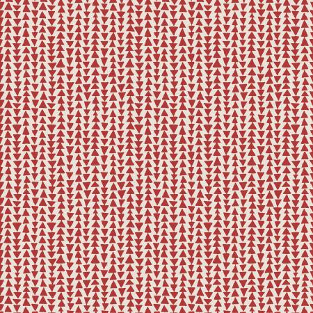 Breezeway by Maywood Studio Collection - Medium Red Mini Triangles Stripe