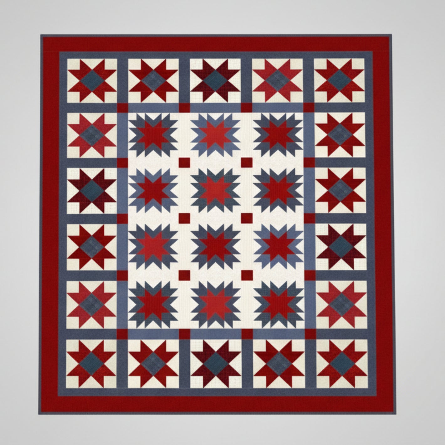 Pick A Star – quilt pattern – colorful textile design