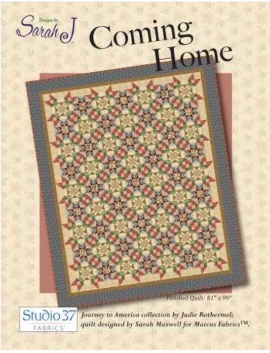 Coming Home – quilt pattern – colorful textile design