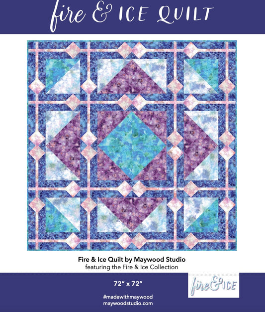 Fire and Ice Quilt by Maywood Studio Digital Download